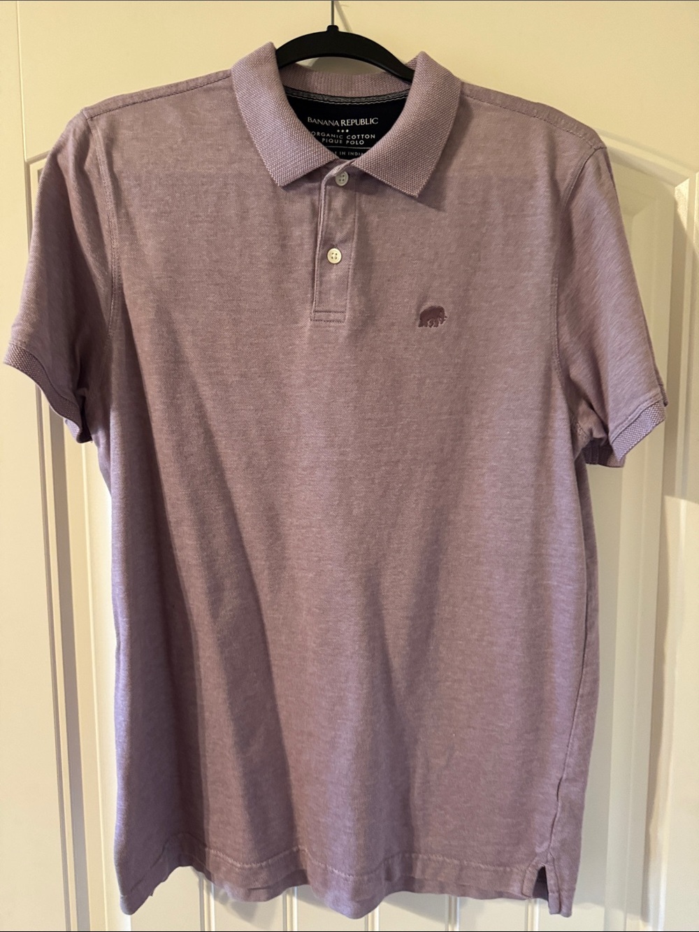 Banana Republic Men's Lavender Polo - Soft Purple Tone